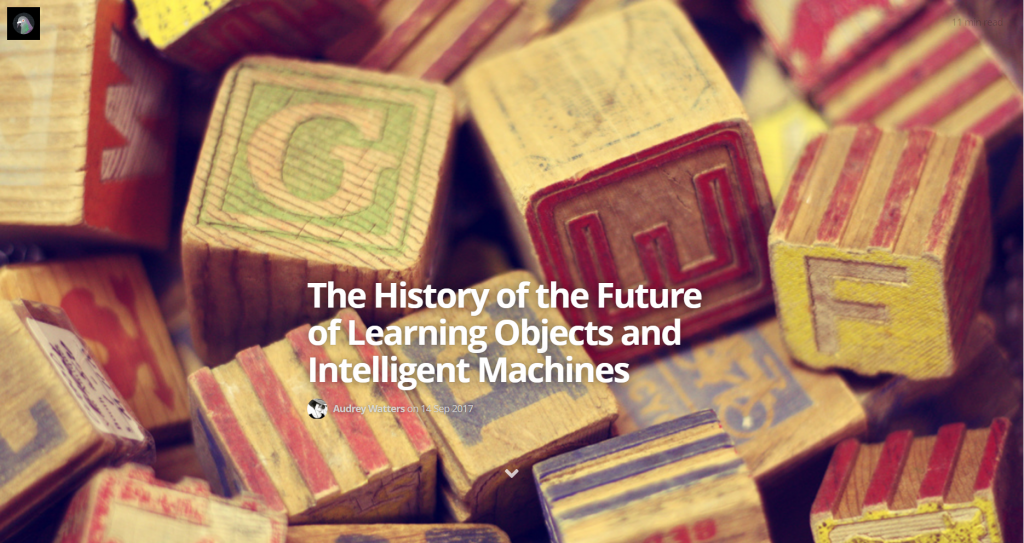 The History of the future of learning objects and intelligent machines