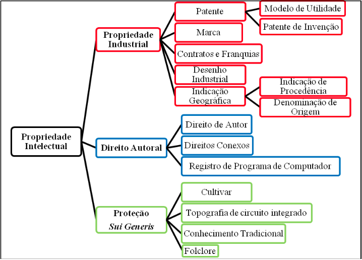 Figura 1 – Grupos da Propriedade Intelectual
